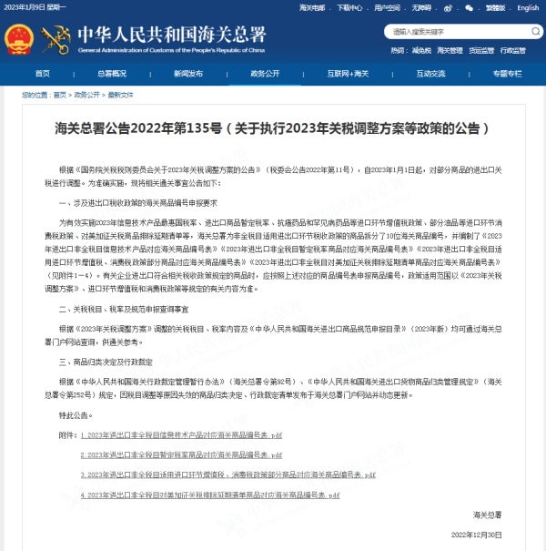 2023年关税调整，企业报关规范有新要求！